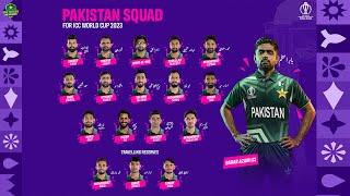 Pakistans Squad for the ICC Mens Cricket World Cup 2023 