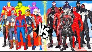 AVENGERS SECRET WAR  AVENGERS VS VENOM ARMY - SUPERHEROES EPIC BATTLE