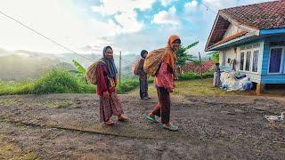 BETAH BANGET  SUASANA PAGI HARI INI DI PERKAMPUNGAN DI PEGUNUNGAN PELOSOK GARUT