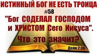 #58  Бог СОДЕЛАЛ ГОСПОДОМ и ХРИСТОМ Сего Иисуса. Что это значит? Деян 236