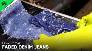 Korean Denim Jeans Factory. Distressed Jeans Mass Production Process