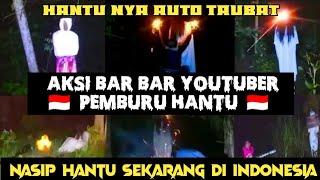 Aksi bar - bar dan lucu youtuber Indonesia saat bertemu hantu di bulan ramadhan