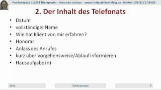 Kleiner KVT Boss Teil 1 - Der Erstkontakt am Telefon in der Verhaltenstherapie