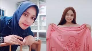 Enuy Ajja  Tiktok Handuk Pink