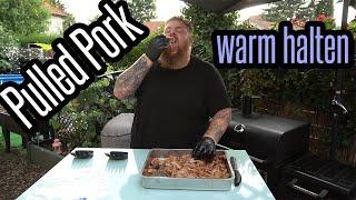 Pulled Pork Texas Style auf dem Smoker und anschließend warm halten - BBQ und grillen für jedermann