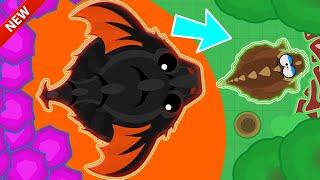 MOPE.IO  KING DRAGON DESTROYS DINO MONSTER  USING THE GEM GLITCH & GETTING LOTS OF XP GAMEPLAY