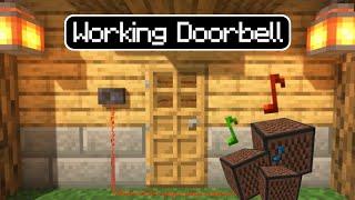 Minecraft How to make a Doorbell easy