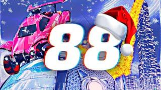 ROCKET LEAGUE INSANITY 88  BEST GOALS FREESTYLES MERRY CHRISTMAS ️