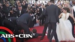 TV Patrol Brad Pitt was hit in the face at Maleficent premiere