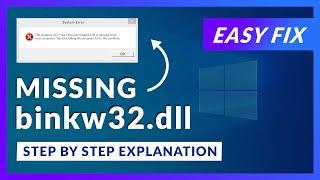 binkw32.dll Missing Error  How to Fix  2 Fixes  2021