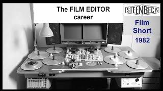 Vintage Tech The Film Editor Career 1982 Steenbeck 16mm film cores splicing
