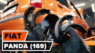 How to change rear brake shoes on FIAT PANDA 169 TUTORIAL AUTODOC