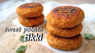 Sweet Potato Tikki  Shakarkand Oats Tikki  Healthy Snack  Indian Snack Recipe