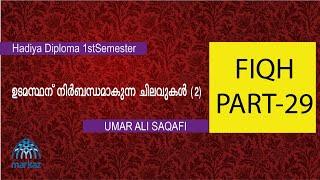 ഉടമസ്ഥന് നിര്‍ബന്ധമാകുന്ന ചിലവുകള്‍ 2 II ഹാദിയ  ഡിപ്ലോമ II  II ഫിഖ്ഹ് II ഭാഗം 29