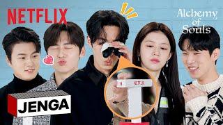 Lee Jae-wook Go Youn-jung Hwang Min-hyun Shin Seung-ho & Yoo In-soo play Jenga ENG SUB