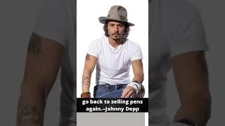 Johnny Depp talks about selling pens.  #shorts #johnnydepp #actor  #bestquotes #sellingpens