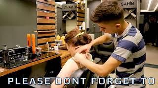 FEMALE ASMR MASSAGE FROM YOUNG BARBER