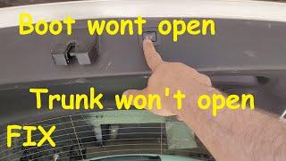 Opel Astra K boot wont open  Vauxhall Astra K Trunk wont open