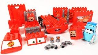 Cars Guidos Block Building Mack Truck Block Toys Assembly Video for Kids