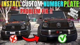 HOW TO INSTALL CUSTOM NUMBER PLATES IN GTA 5 100% WORKING  GTA 5 MODS NOT WORKING SOLVED