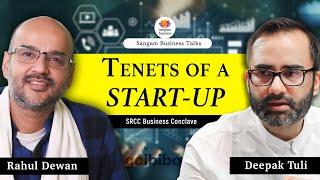 Start-ups & Sustaining a Business Factors for Ease in Current Times  Deepak Tuli with Rahul Dewan