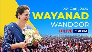 LIVE Smt. Priyanka Gandhi ji addresses a corner meeting in Wandoor Kerala