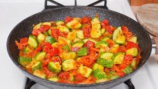 2 zucchini 2 tomato and dinner is ready Quick zucchini recipe Recipe in 10 minutes