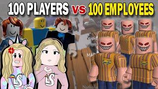 100 PLAYERS VS 100 SCP EMPLOYEES  SCP 3008 - Roblox