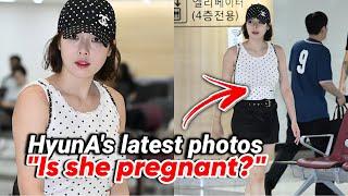 HyunA gets attention a Korean netizen Is she pregnant?