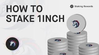 How to stake 1Inch - Staking Recipes by Staking Rewards