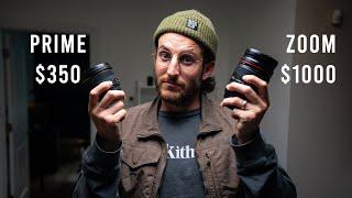 ZOOM VS PRIME? Quick Guide On Choosing The Right Lens tutorial begins at 312