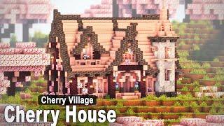 Minecraft How to build a Cherry House  Cherry Village p.1