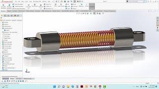 SolidWork Shock Absorber Design