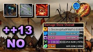 An easy ++13 Nokhud Offensive Tyrannical  Arcane Mage M+ PoV  WoW Dragonflight Season 4