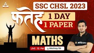 SSC CHSL 2023  SSC CHSL Maths by Akshay Awasthi CHSL 1 Days 1 Paper