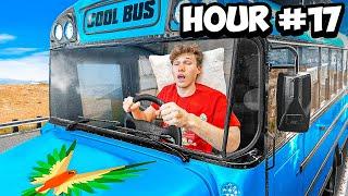 Staying Overnight in Logan Pauls Cool Bus For 24 Hours