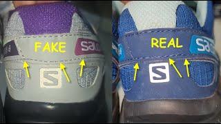 Salomon Speedcross real vs fake. How to spot fake Salomon Speed cross 4 sneakers