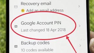 How To Change Google Account PIN