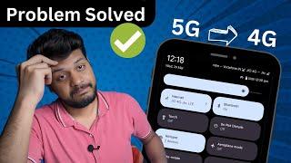 5g Disconnect problem  network disconnected from 5G and connected to 4G  5g switching to 4g  5G