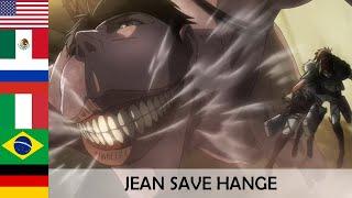 JEAN SAVE HANGE in 7 languages ● Attack On Titan