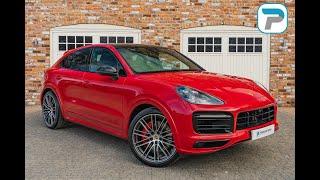 2022 72 PORSCHE CAYENNE COUPE GTS IN SPECIAL ORDER CARMINE RED METALLIC WITH BLACK LEATHER INTERIOR