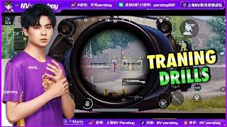 Nv-Paraboy Pubg mobile Training Drills  Learn  From Paraboy PMGC Drills #paraboy #pmgc