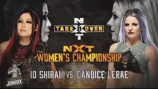 WWE NXT TakeOver 31 Candice LeRae vs Io Shirai Promo Theme Song The Fire Symphony