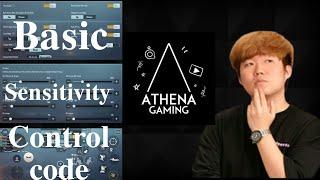 Athena Gaming  Control setting and control code ll Sensitivity setting ll Athena new Control 2021