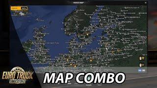 ETS2 1.36  Project Balkans 4.0 + ROS 7.7 + PR 2.4.1 + 15 Maps  Map Combo