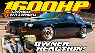 1600Hp Twin-Turbo Buick Grand National V8  - Owner reacts to Roadster Shop ridealong