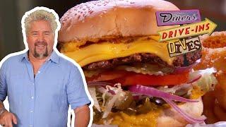 Spicy Three-Pepper Firehouse Burger  Diners Drive-ins and Dives with Guy Fieri  Food Network