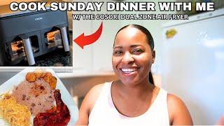 Lets Hang Out & Cook Sunday Dinner  Cosori Dual Zone Air Fryer Unboxing