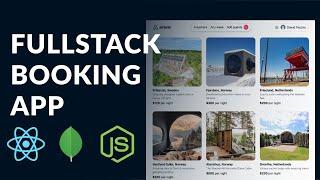 Build a Fullstack Booking App using MERN mongo express react node