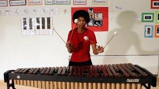 Super Mario Bros. on Marimba with 4 Mallets by Aaron Grooves